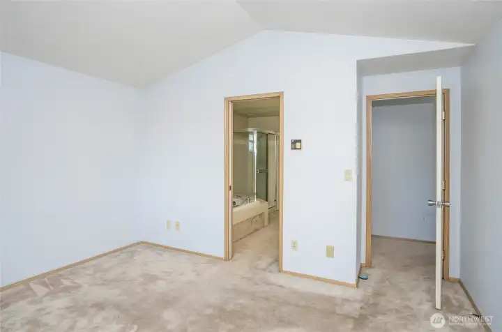 Alternate view of the primary suite and private ensuite.