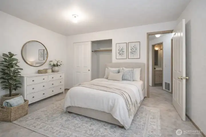 Second guest suite located on the upper level.