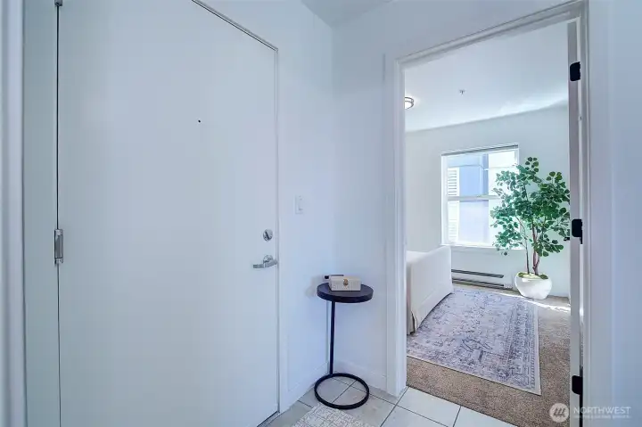 Entrance into the hallway.