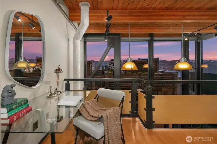 Desk at end of Primary suite.