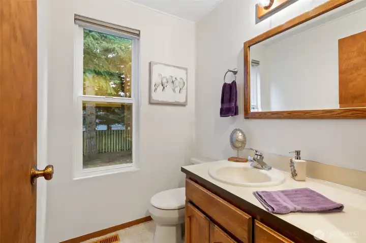 main level half bath