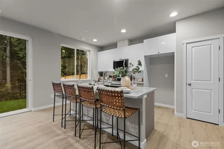 Interior pictures are of the model home. Individual home may vary in floorplan orientation and color scheme.