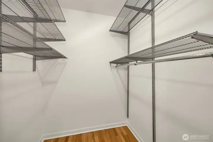 Primary bedroom with walk-in closet and en-suite updated bathroom