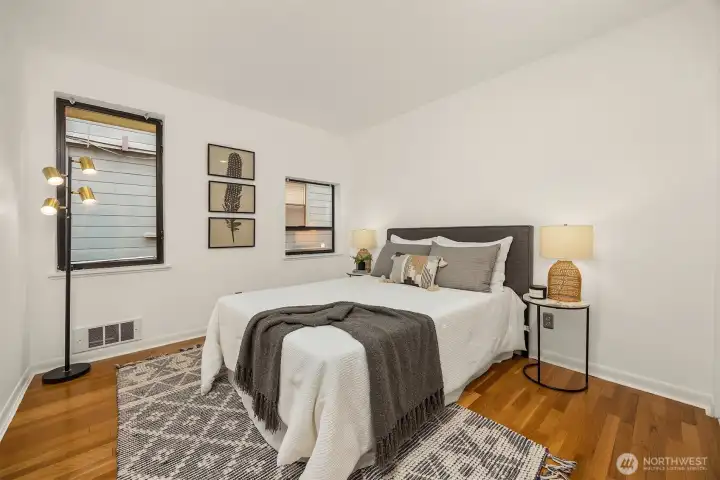 Second bedroom with full size closet.