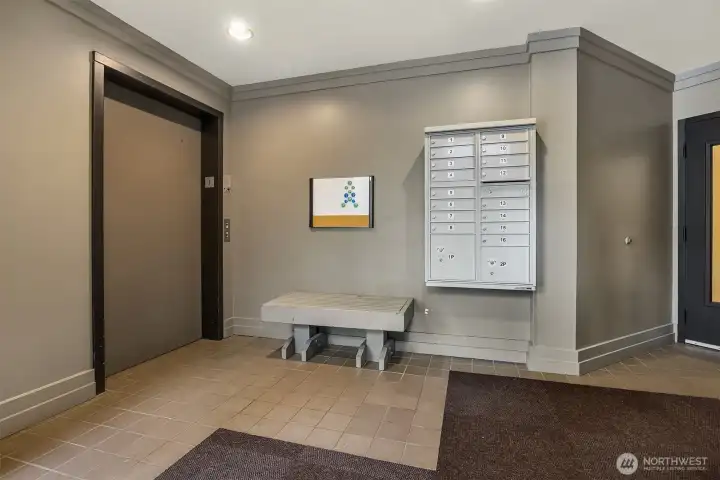 Secured main entry - easy package delivery!