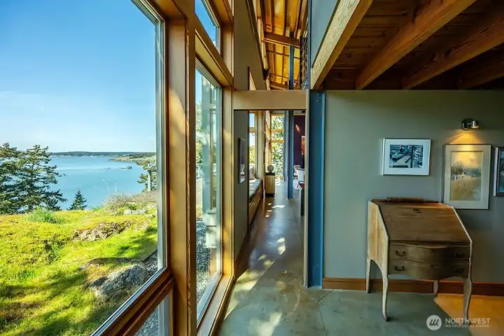 Easy flow and an open feeling from one room to the next.