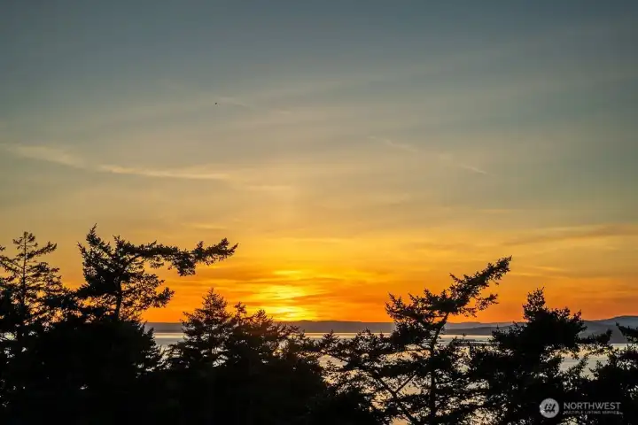 Sunsets over the Salish Sea.