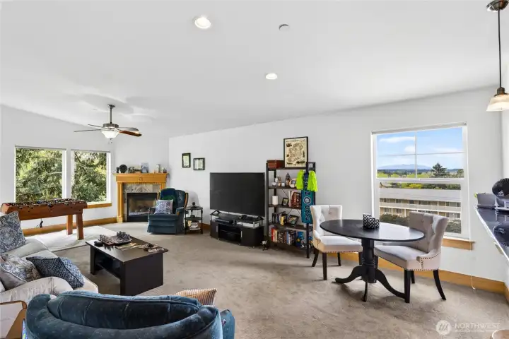 Additional view of the dining and living spaces.