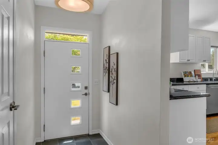 Welcoming front entrance.
