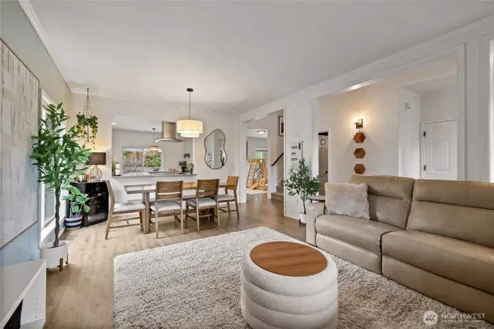 With its spacious layout and welcoming atmosphere, the family room provides the perfect setting for hosting guests, enjoying movie nights, or simply relaxing at home.