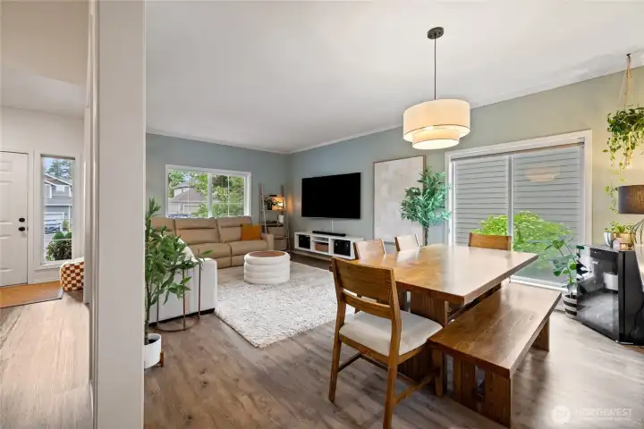 Enjoy easy flow between the dining area, kitchen, and living spaces for seamless entertaining.