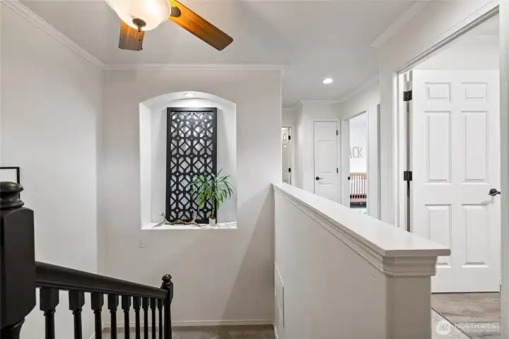 Thoughtfully designed bedrooms create comfortable and private living spaces.