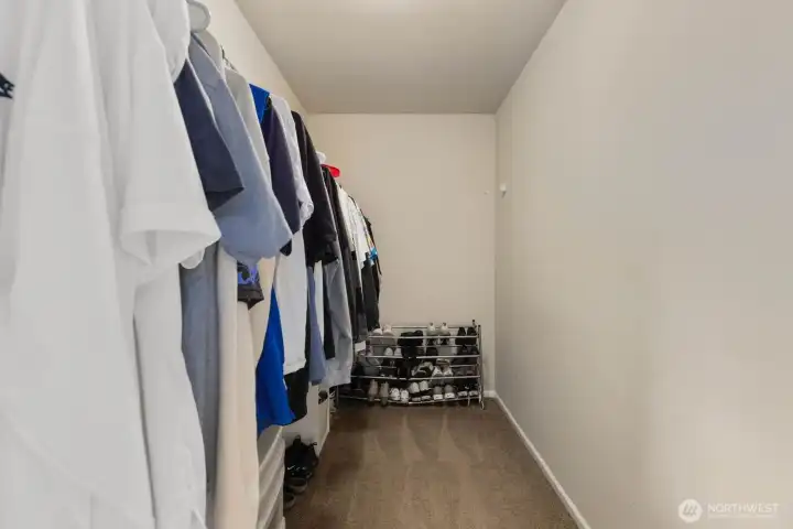 Primary walk in closet