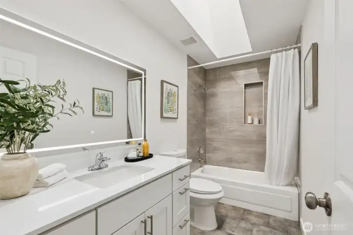 Upper Level Hallway bathroom Upper Level Hallway bathroom