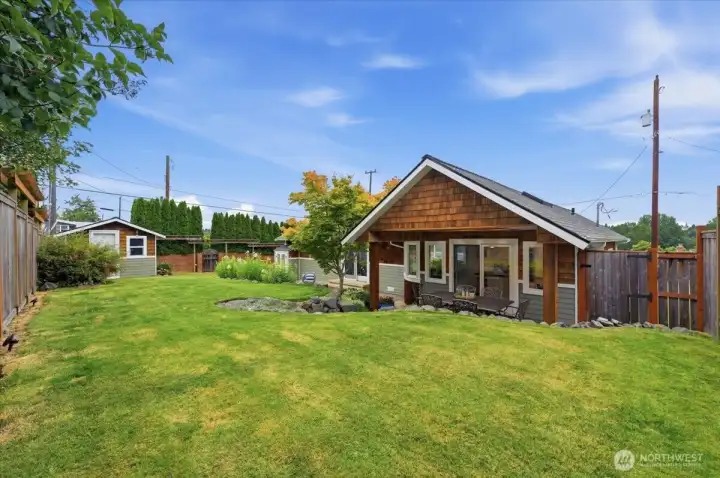 Back Yard is Spacious and Private