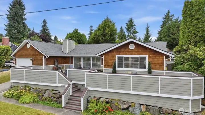 Large Trex Deck in Front of Home