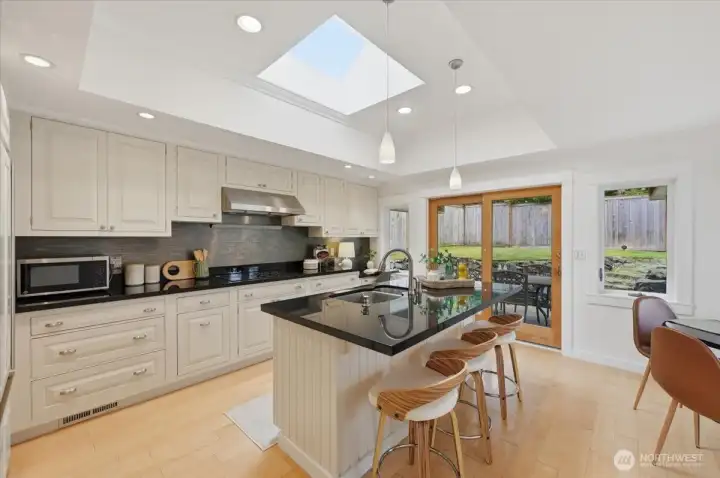 Kitchen Skylight lets in Sunshine