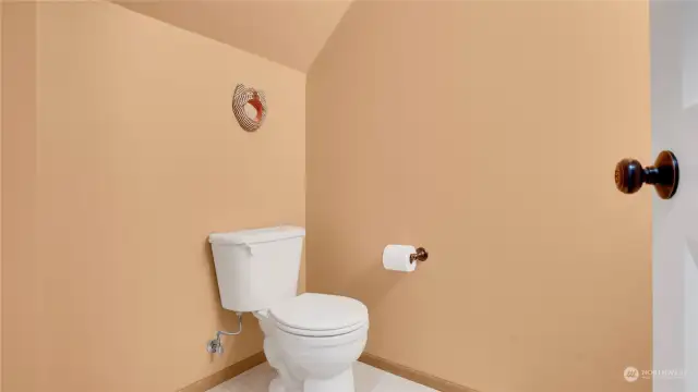 Convenient quarter bathroom on main level