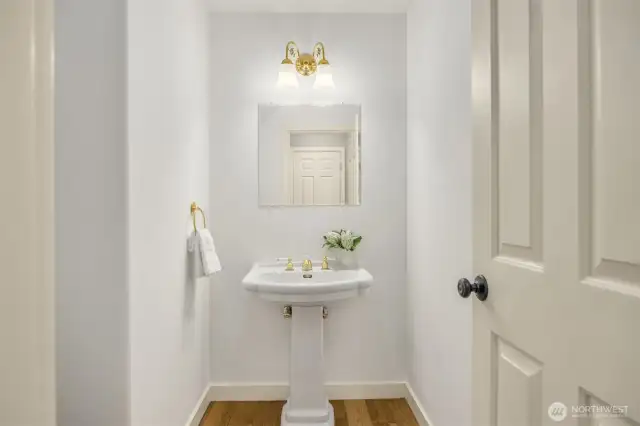 Main level powder room