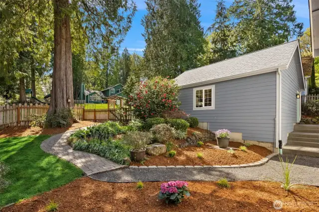 Pathway from the back drive