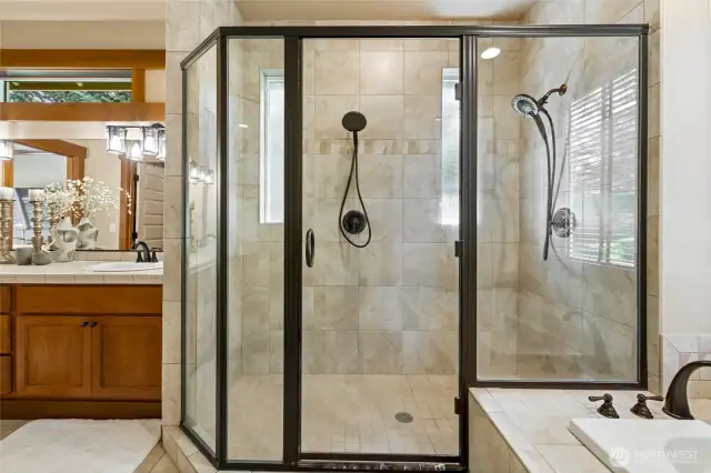 Primary Bathroom with dual head shower