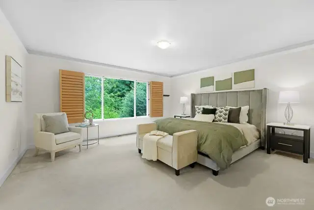 Primary bedroom on second floor.