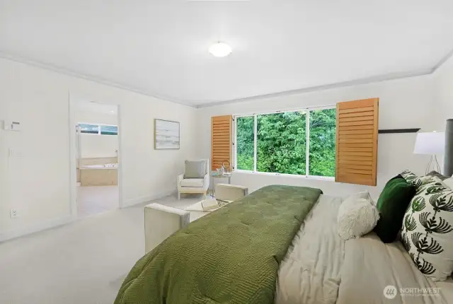 Primary bedroom on second floor.