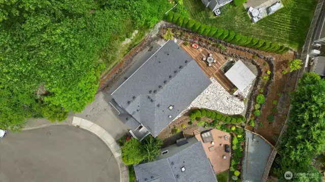 ariel view of home...
