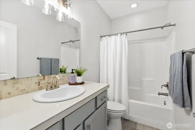 Main level full bath.