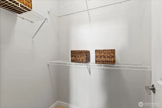 Two of two Primary closets.