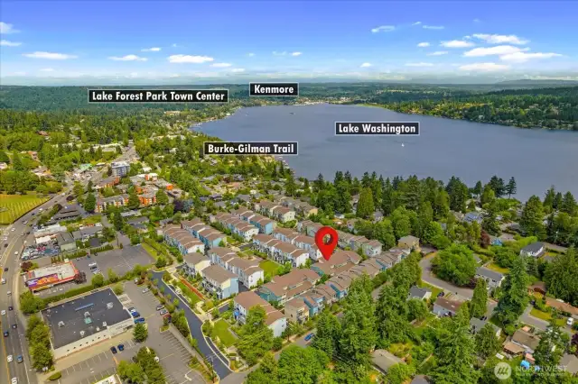 Looking North toward Kenmore and Bothell.