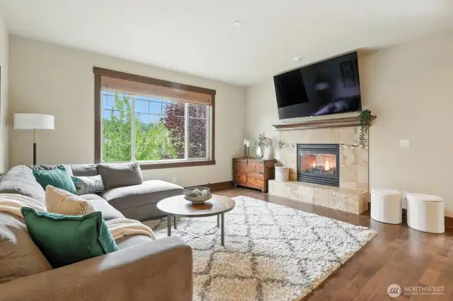 Main floor fireplace