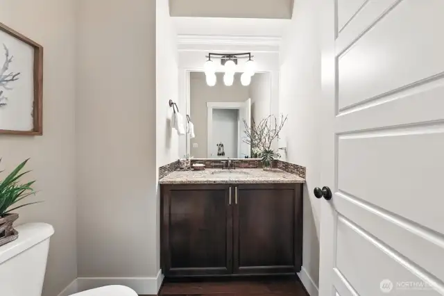 Main floor powder room
