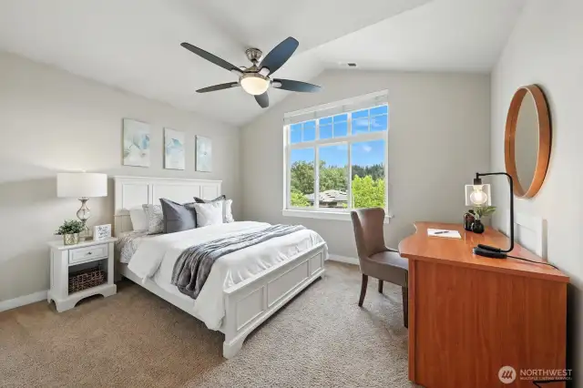 Large secondary bedrooms - upgrade to ceiling fans