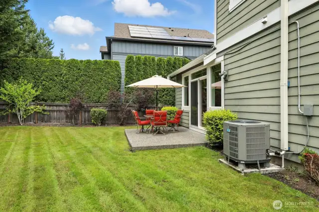 Fully fenced yard