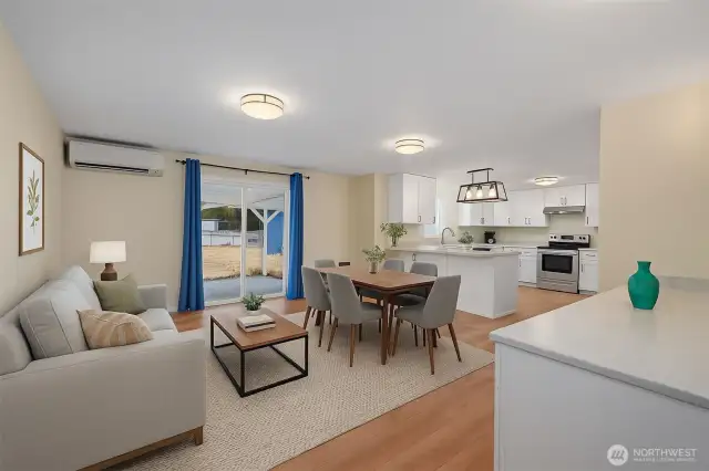 Virtually AI Staged Dining Room
