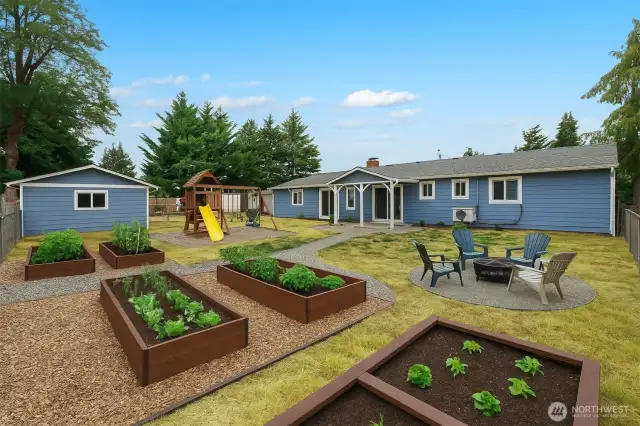 Virtually AI Staged Backyard