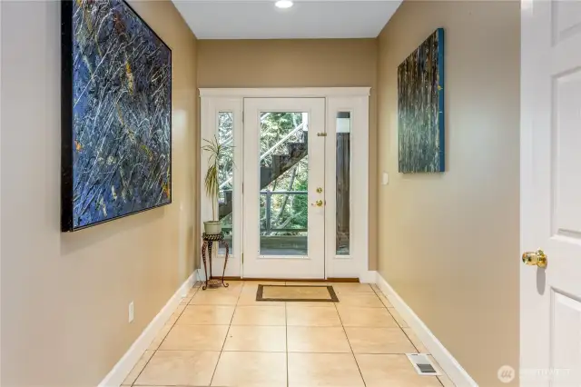 Welcoming entry.