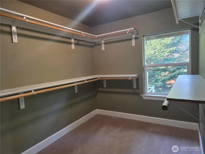 Main suite walk in closet.