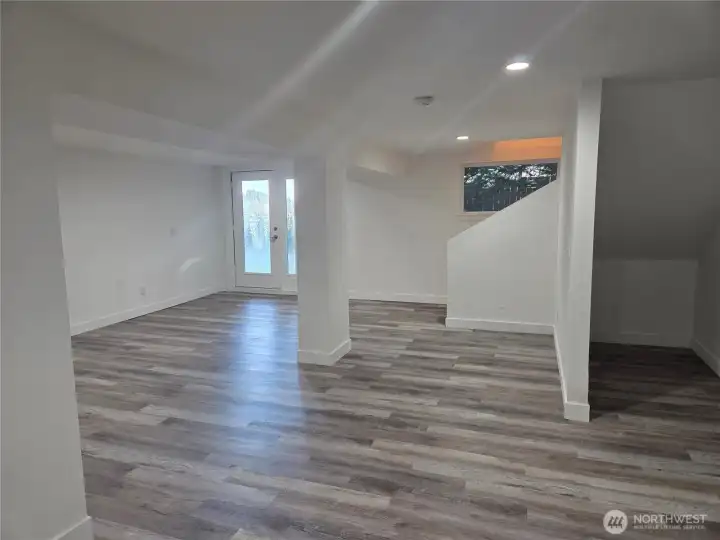 Full finished basement/lower level.