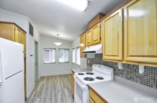 This great kitchen includes a frig, dishwasher and stove