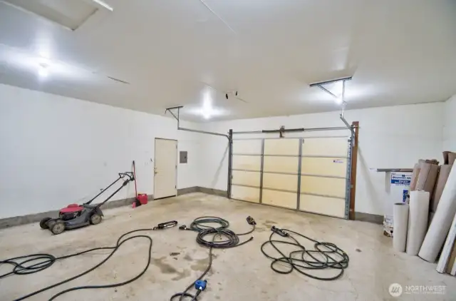Interior view of shop with 50 amp power.