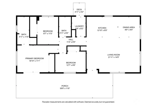 While every attempt is made to ensure accuracy, this floor plan is for guidance only