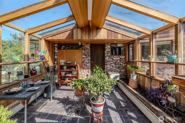 Greenhouse attached to home