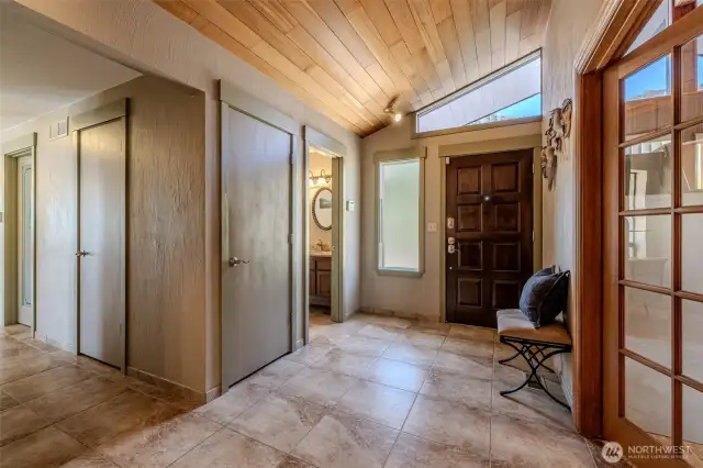 Entryway with 1/2 bath