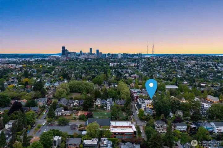 Just moments away from the heart of Seattle