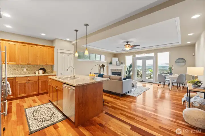 What a phenomenal open space to relax or entertain!