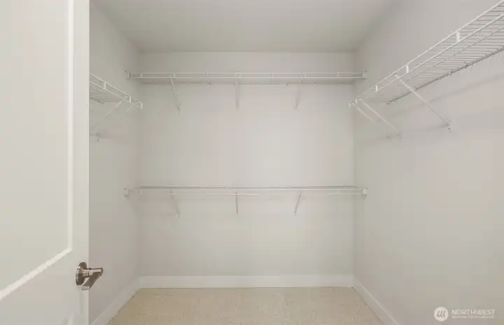 Primary closet