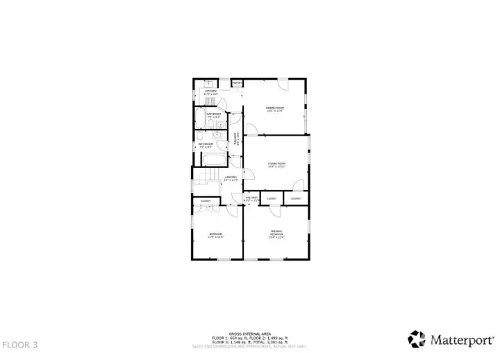 Square footage is for illustration purposes only, square footage in listing is from appraisal, copy in attached documents.