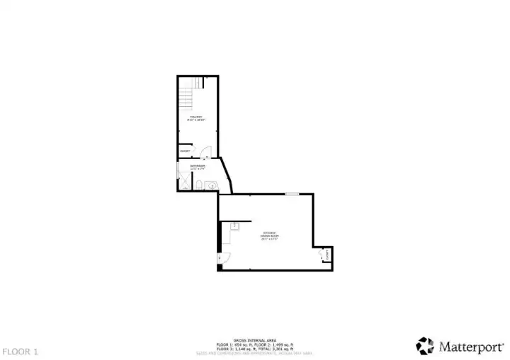 Square footage is for illustration purposes only, square footage in listing is from appraisal, copy in attached documents.